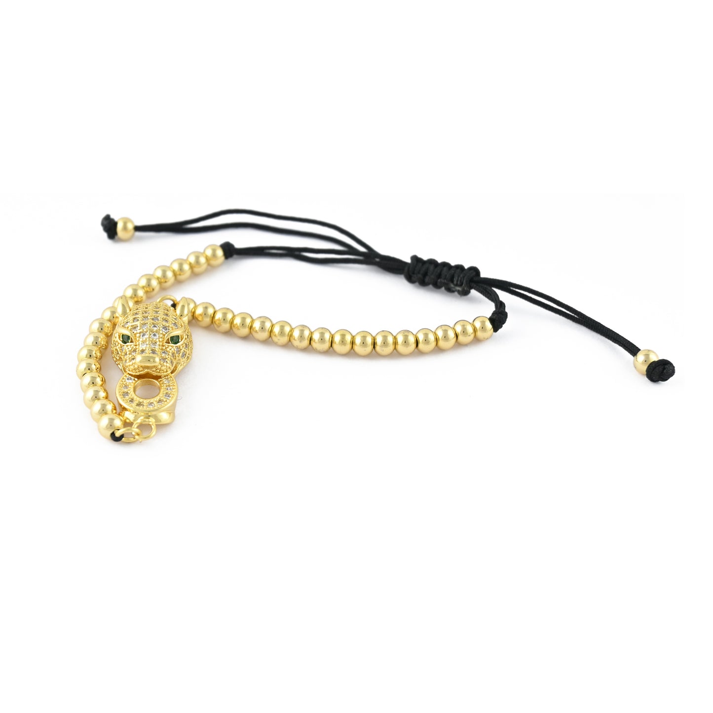 Golden Panther Adjustable Bracelet