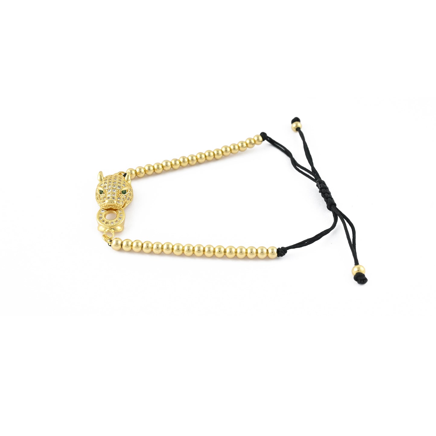 Golden Panther Adjustable Bracelet