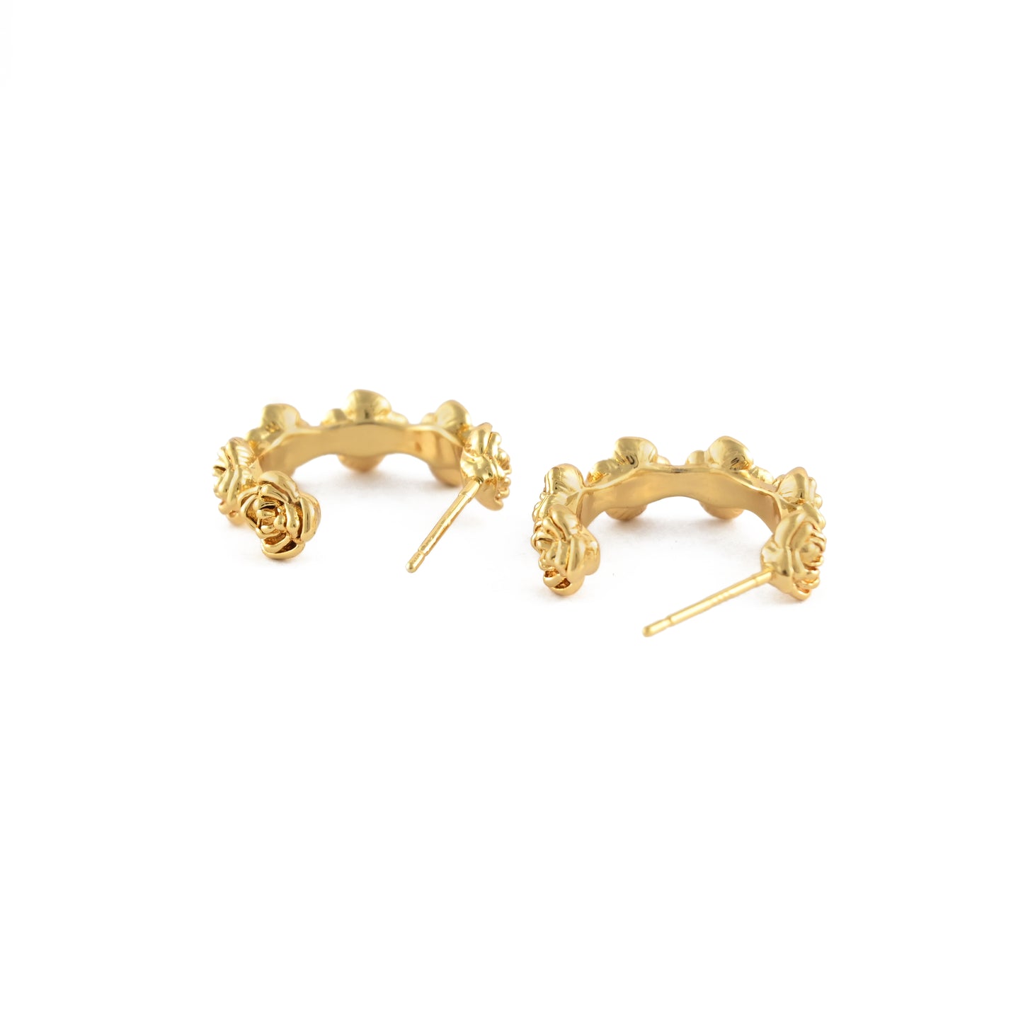 Flower Trail Hoops Earrings