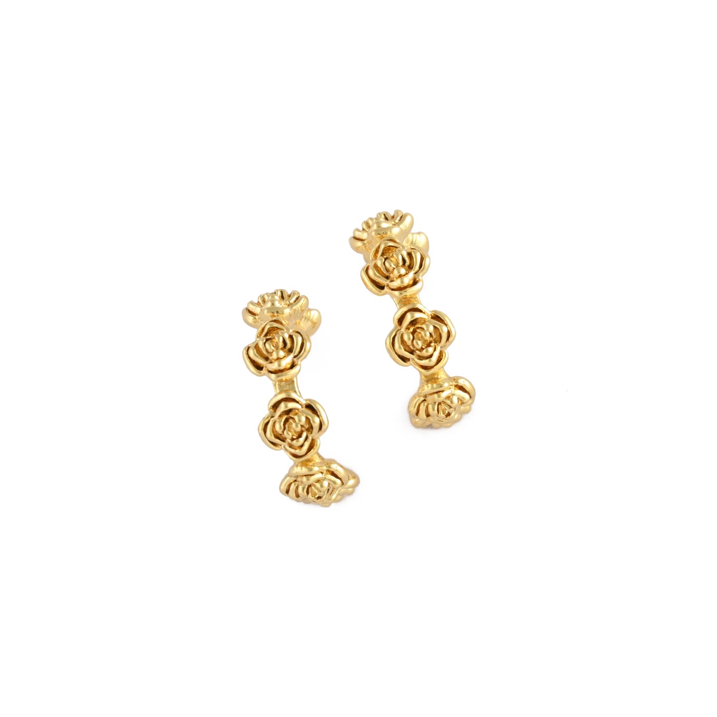 Flower Trail Hoops Earrings