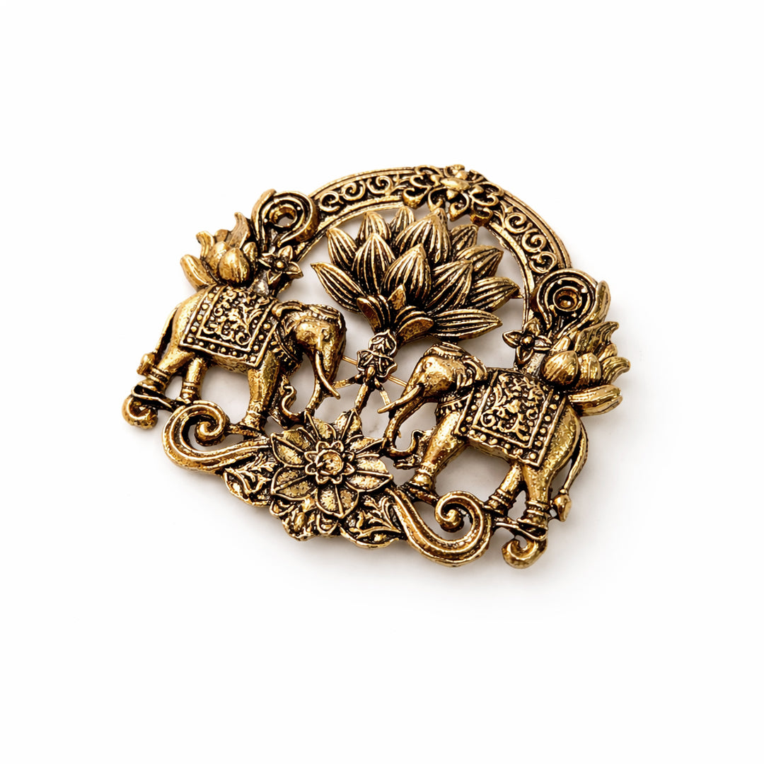 Majestic Elephant Garden Brooch