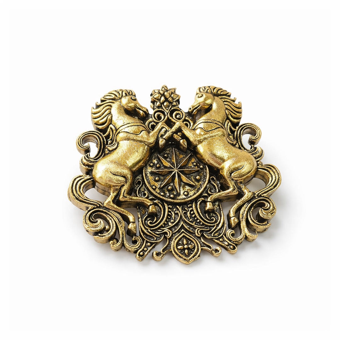 Regal-STAR Twin Stallion Heritage HORSE Brooch