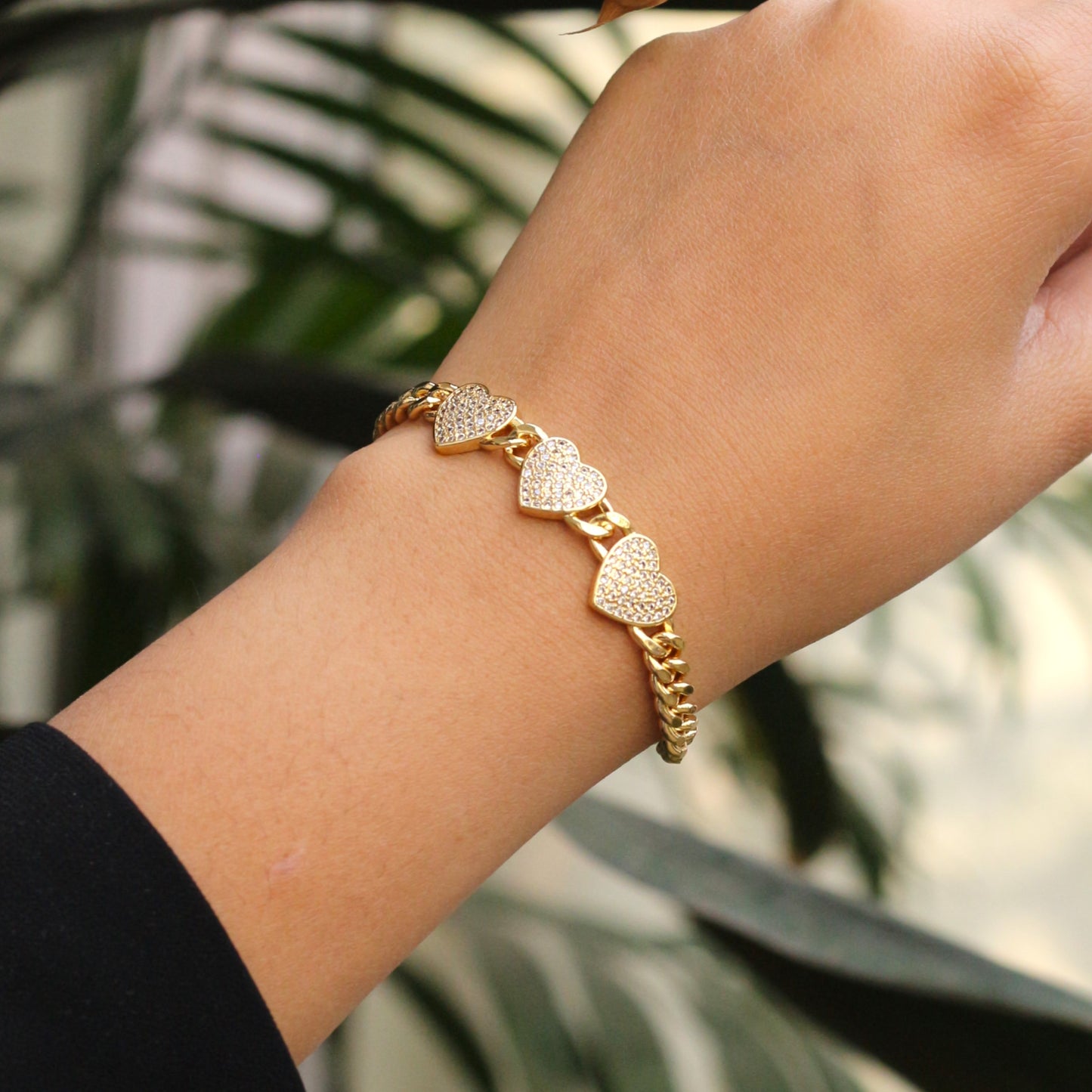 Sparkling Heart Bracelet