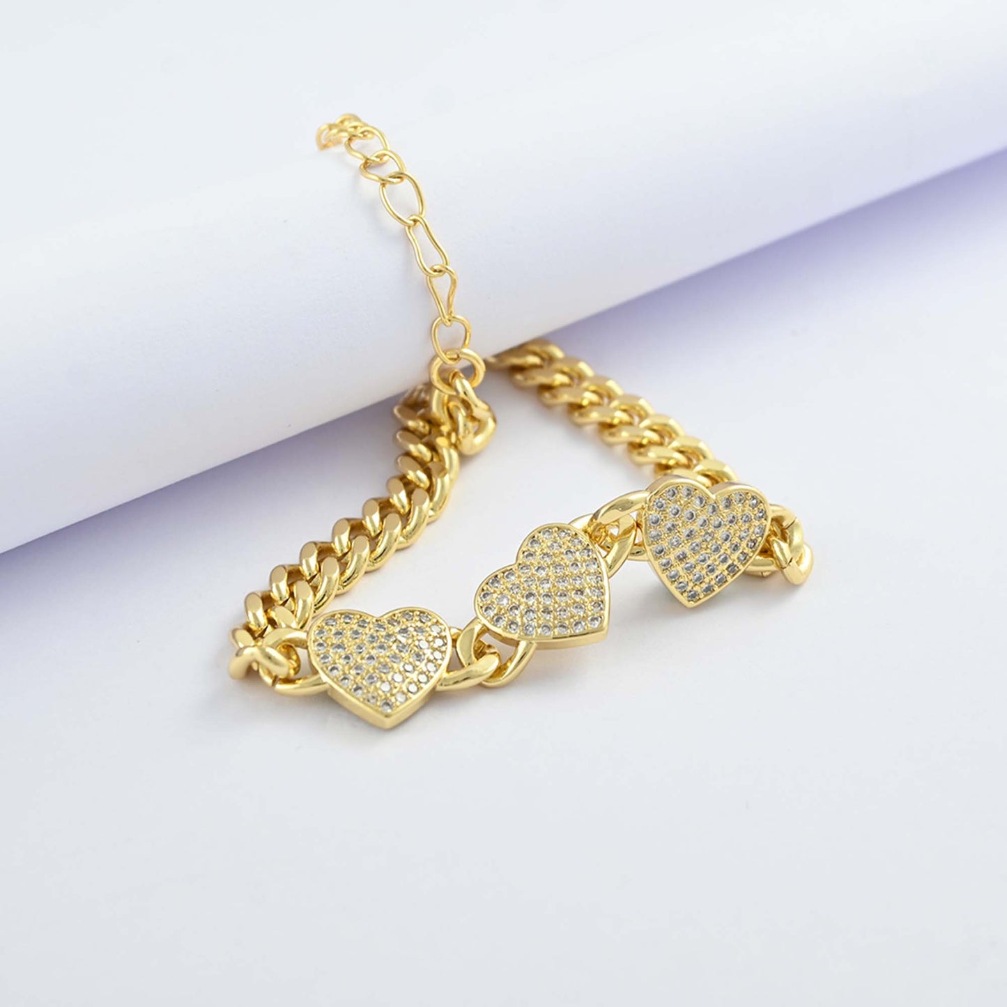Sparkling Heart Bracelet