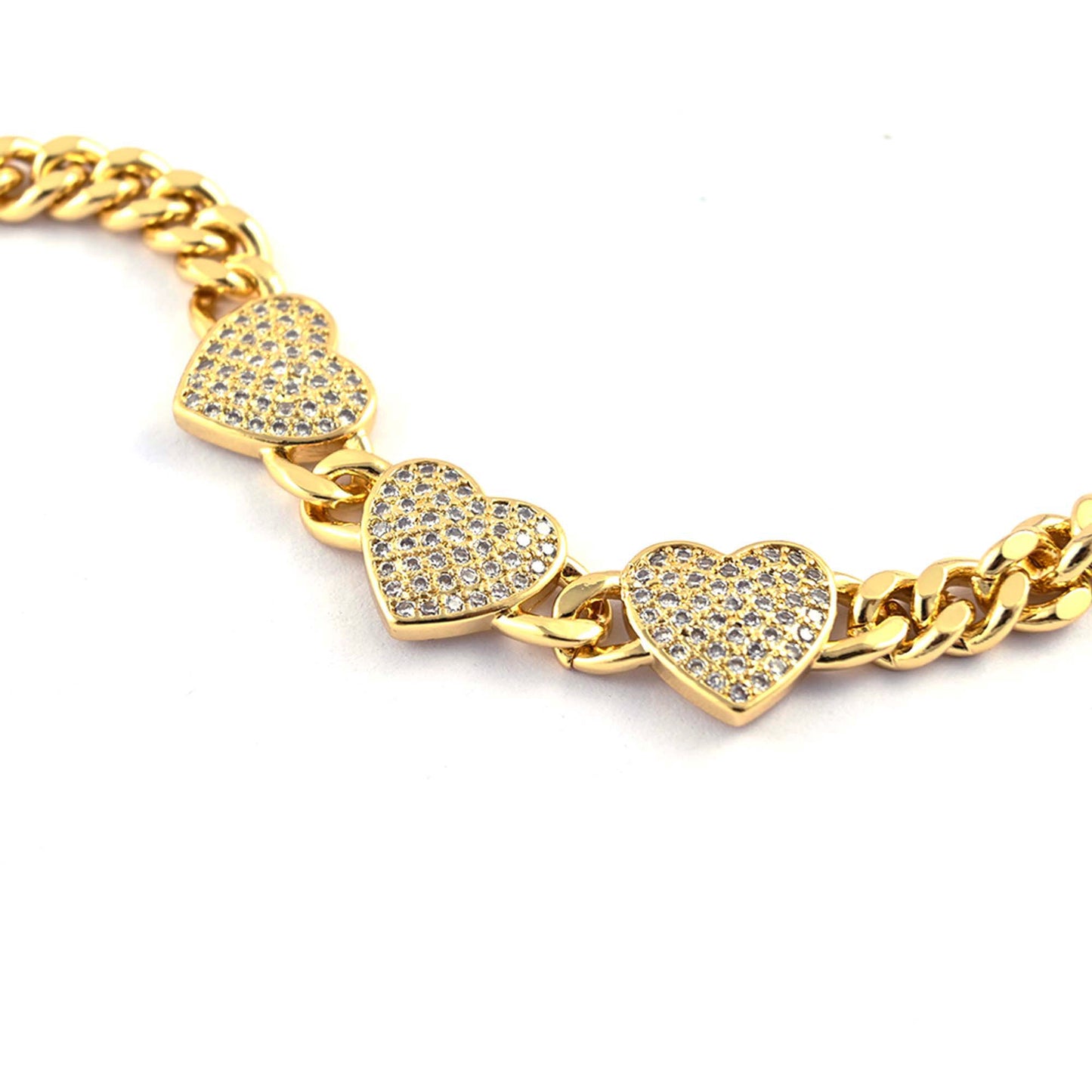 Sparkling Heart Bracelet
