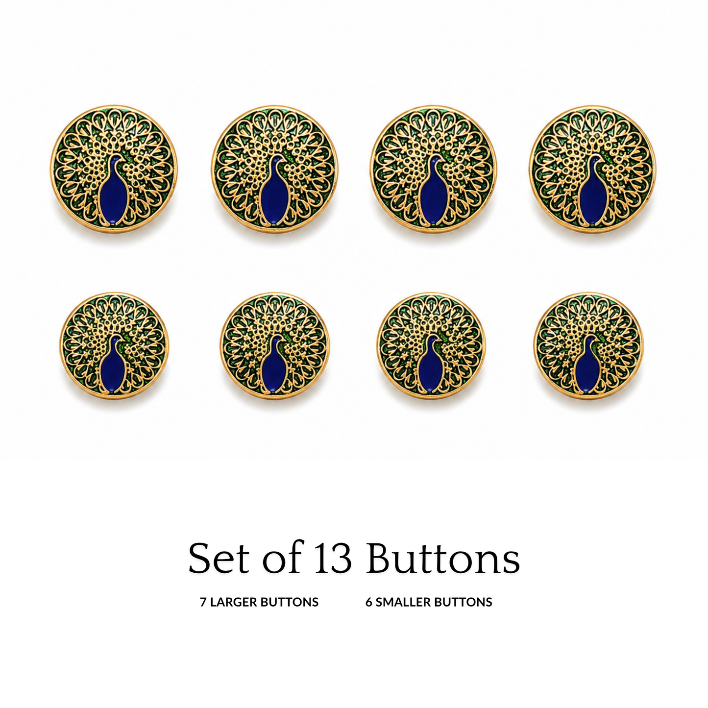 Rajvansh Mayur Crest Button