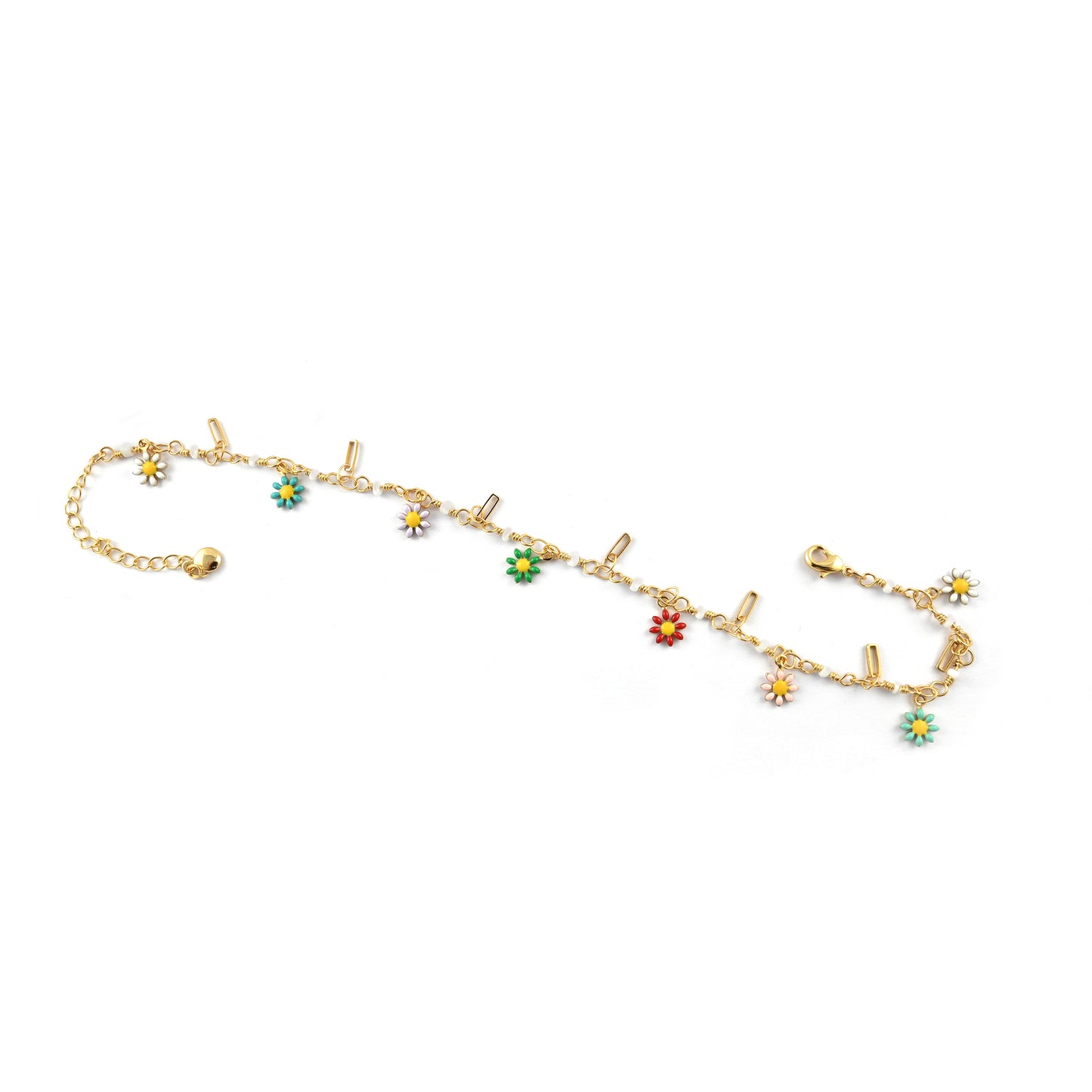 Dainty Drops Floral Anklet