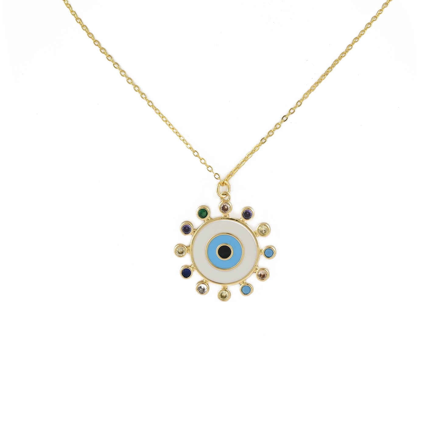 Evil Eye Stone Necklace