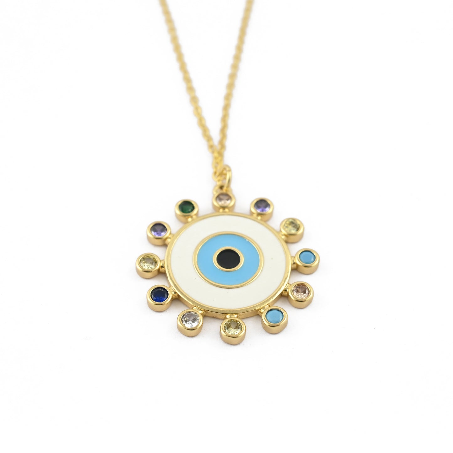 Evil Eye Stone Necklace