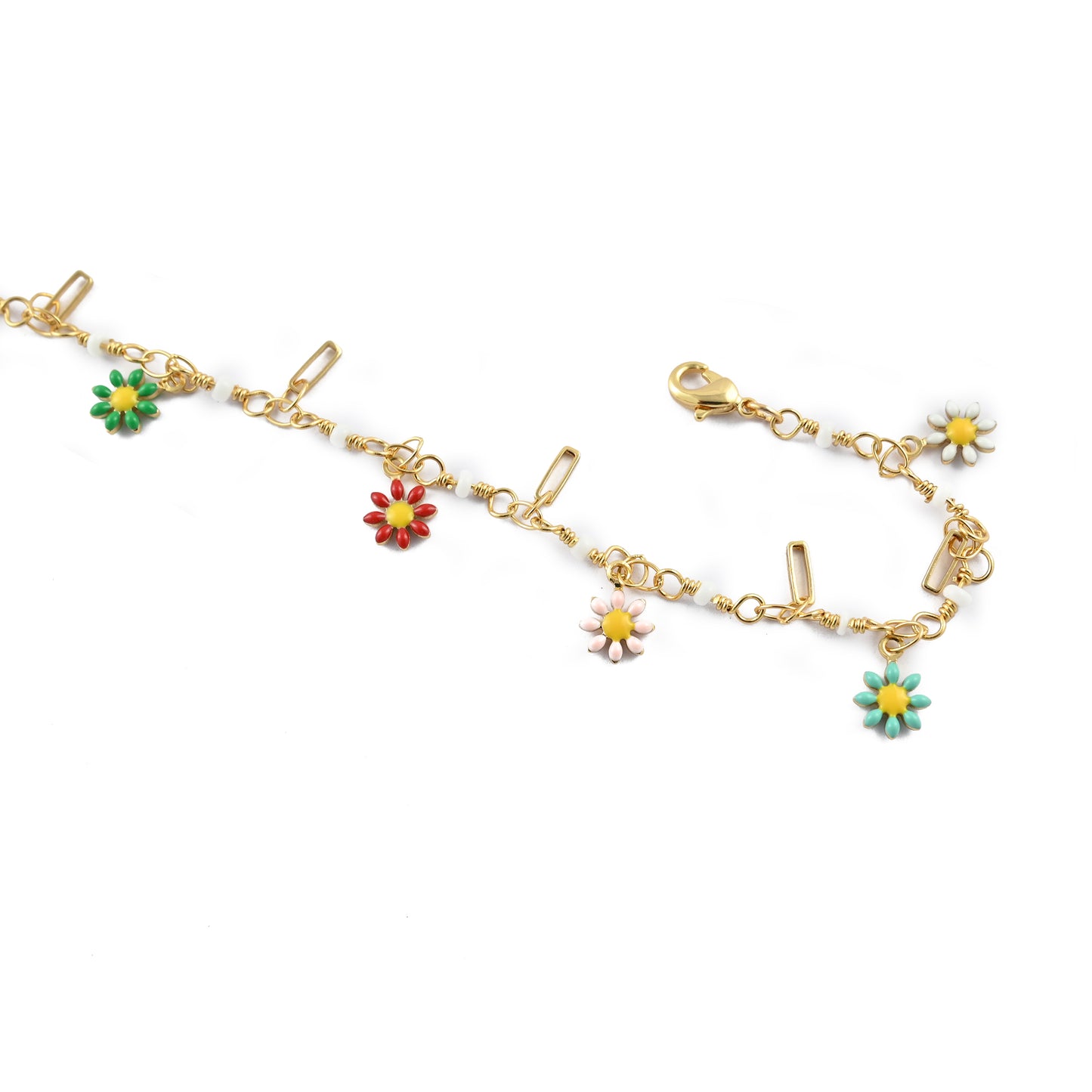 Dainty Drops Floral Anklet