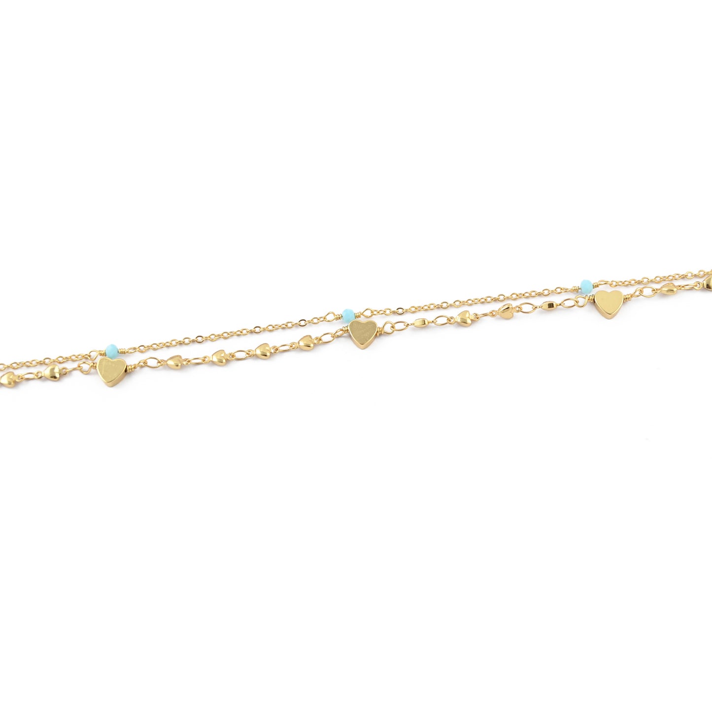 Blue Heart Anklet