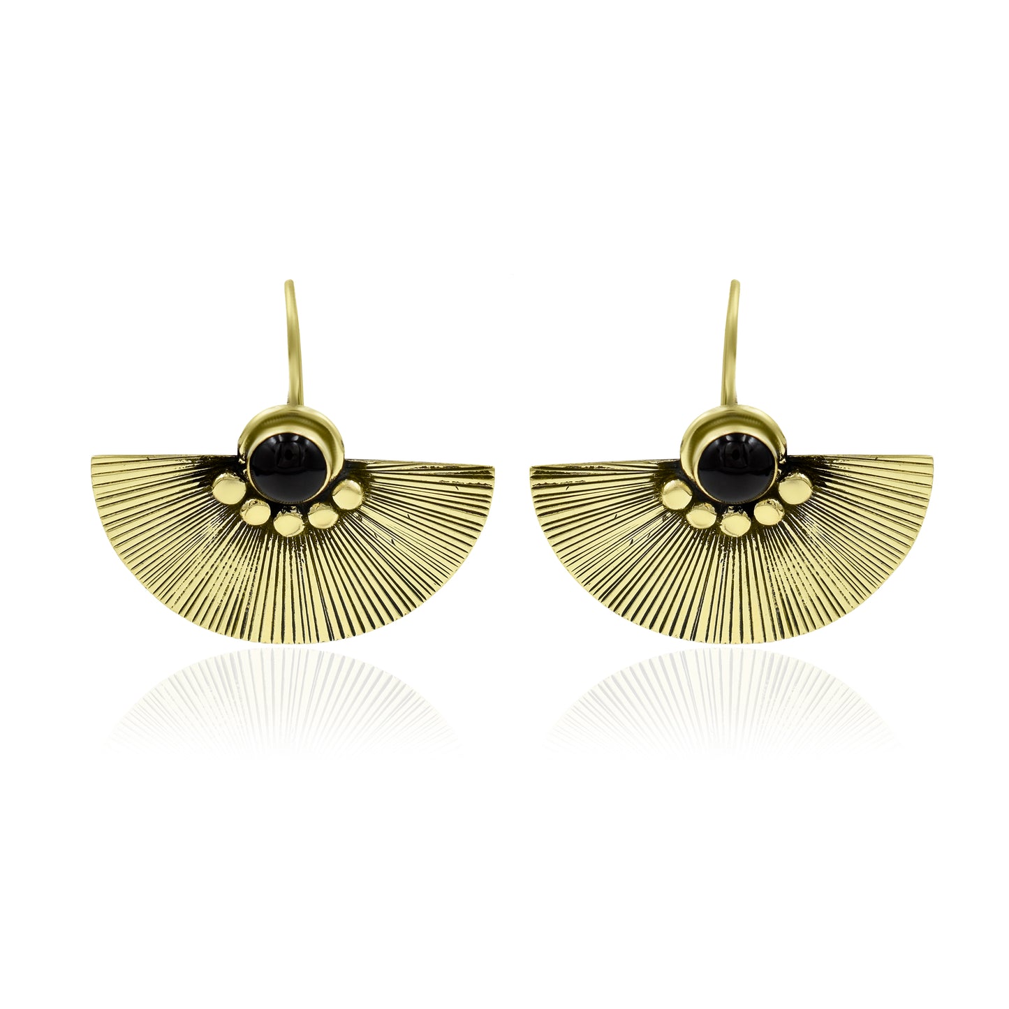 Wing Of Garnet Hook Earrings