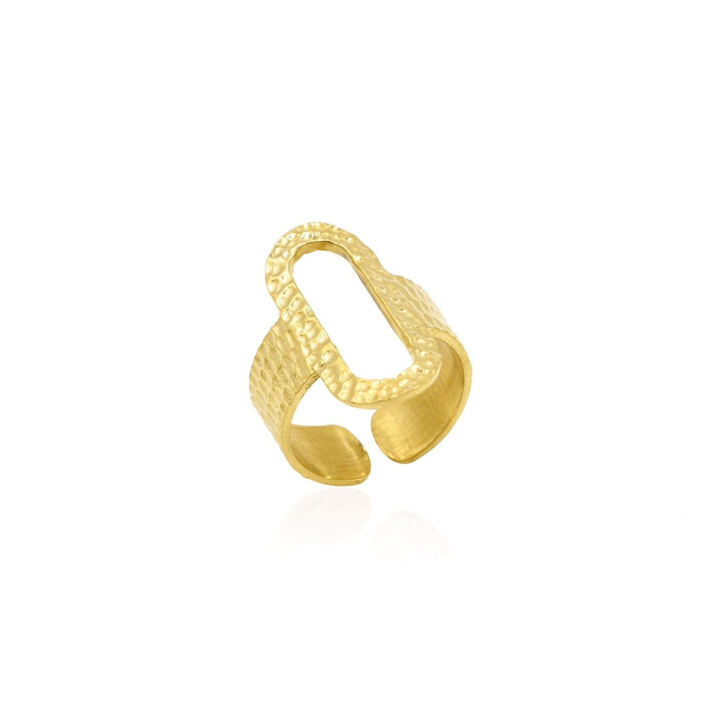 Look Within Hammered Ring