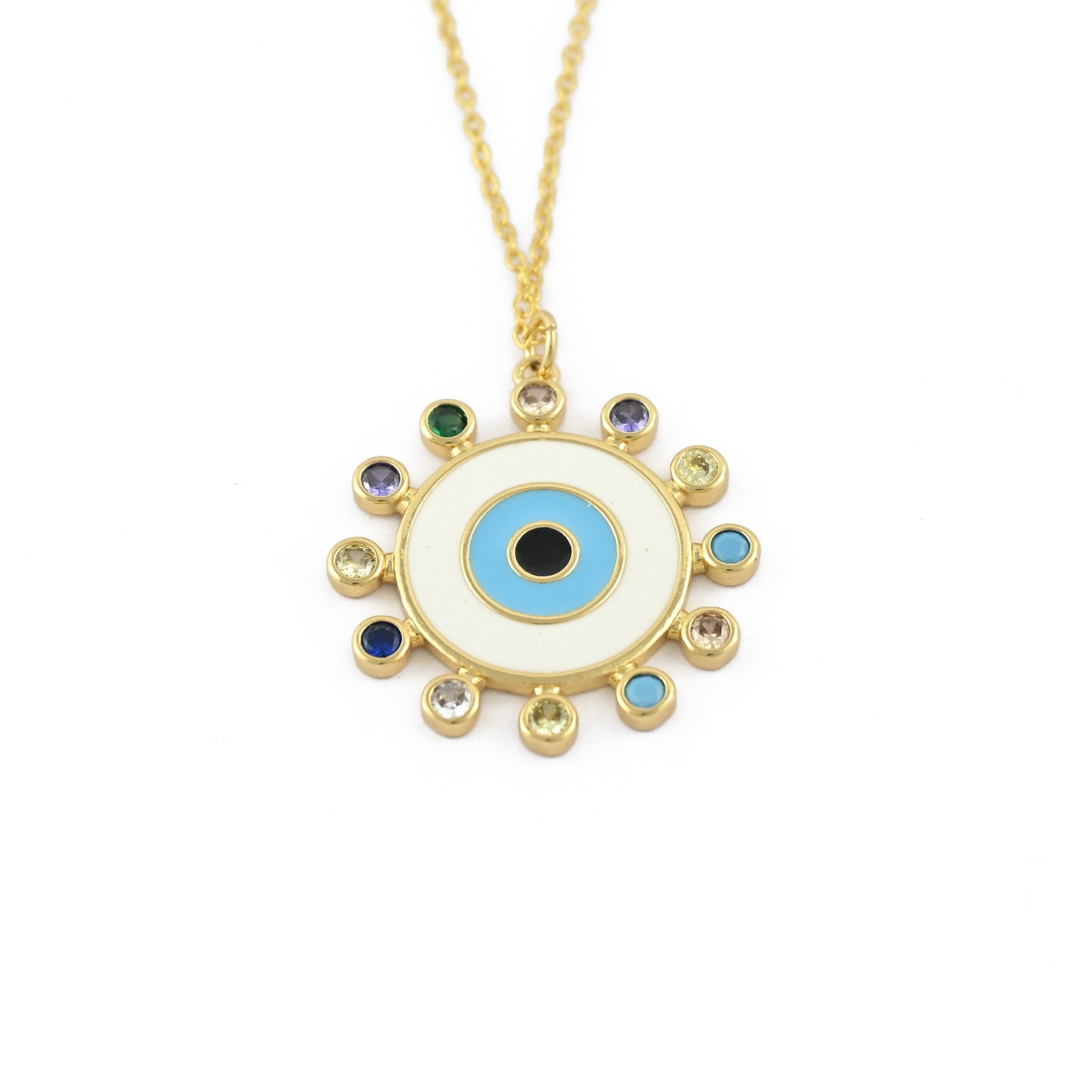 Evil Eye Stone Necklace