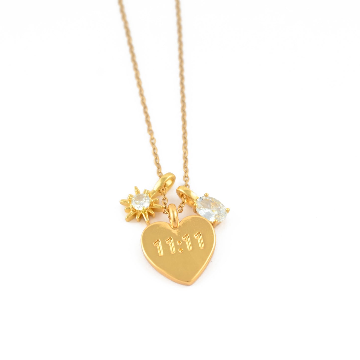 11:11 Heart Necklace