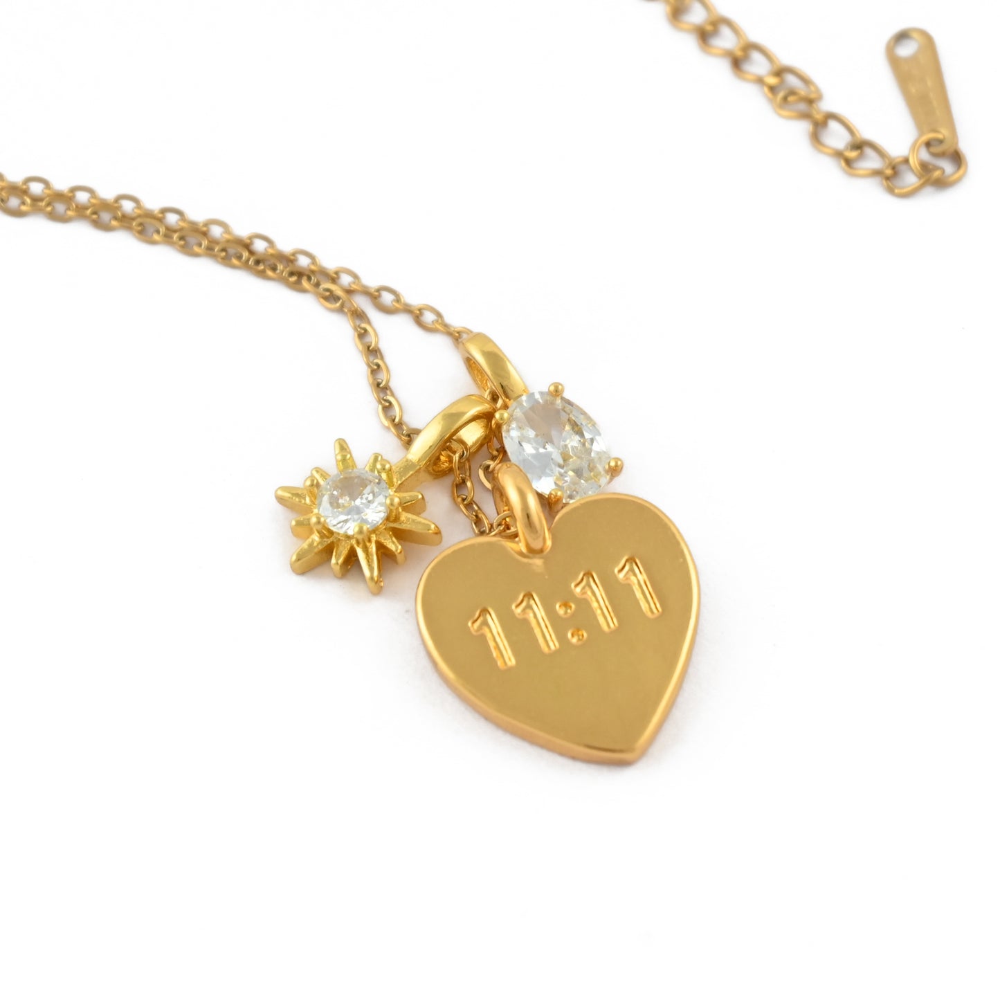 11:11 Heart Necklace