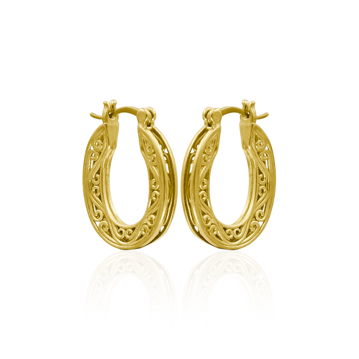 Catherine Oval Hoop Earrings