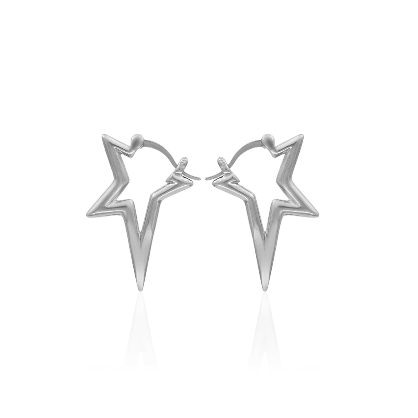 Falling Star Hoop Earrings
