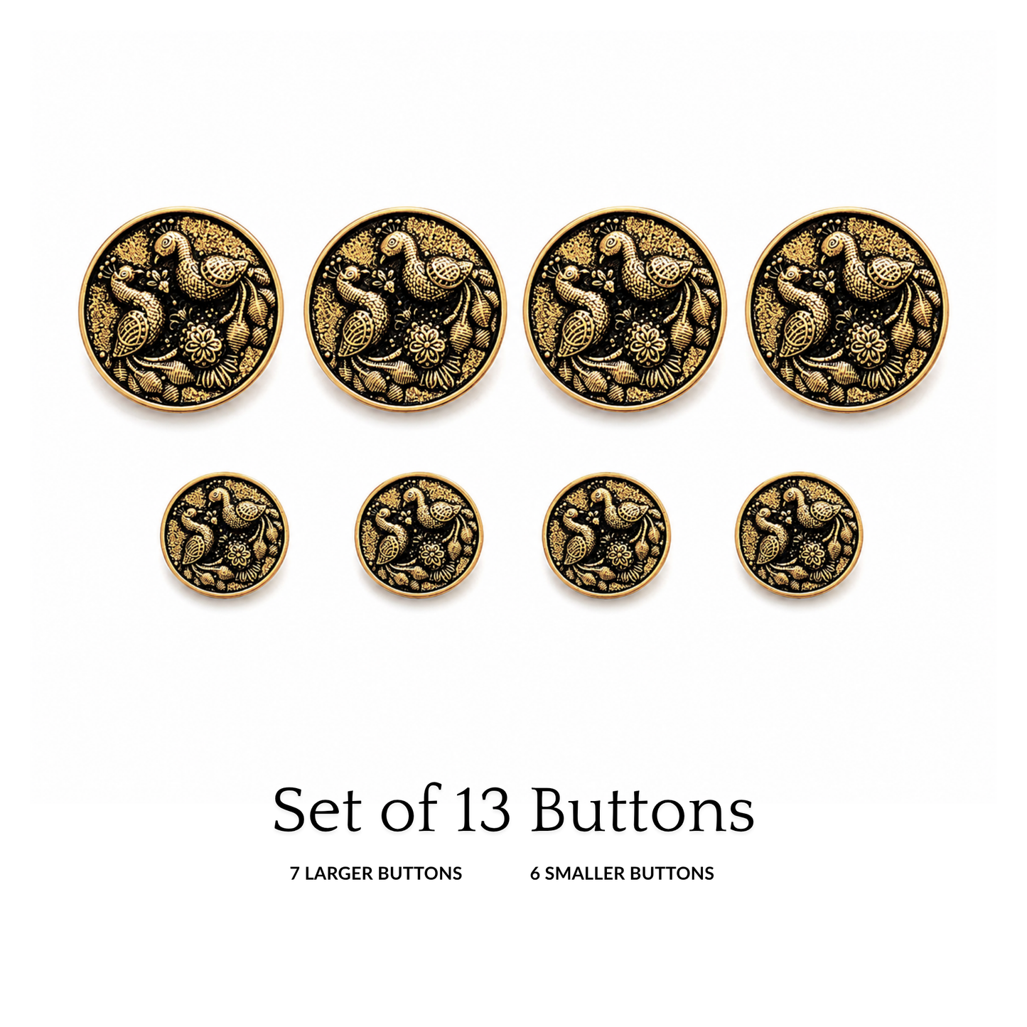 Sovereign Peacock Button