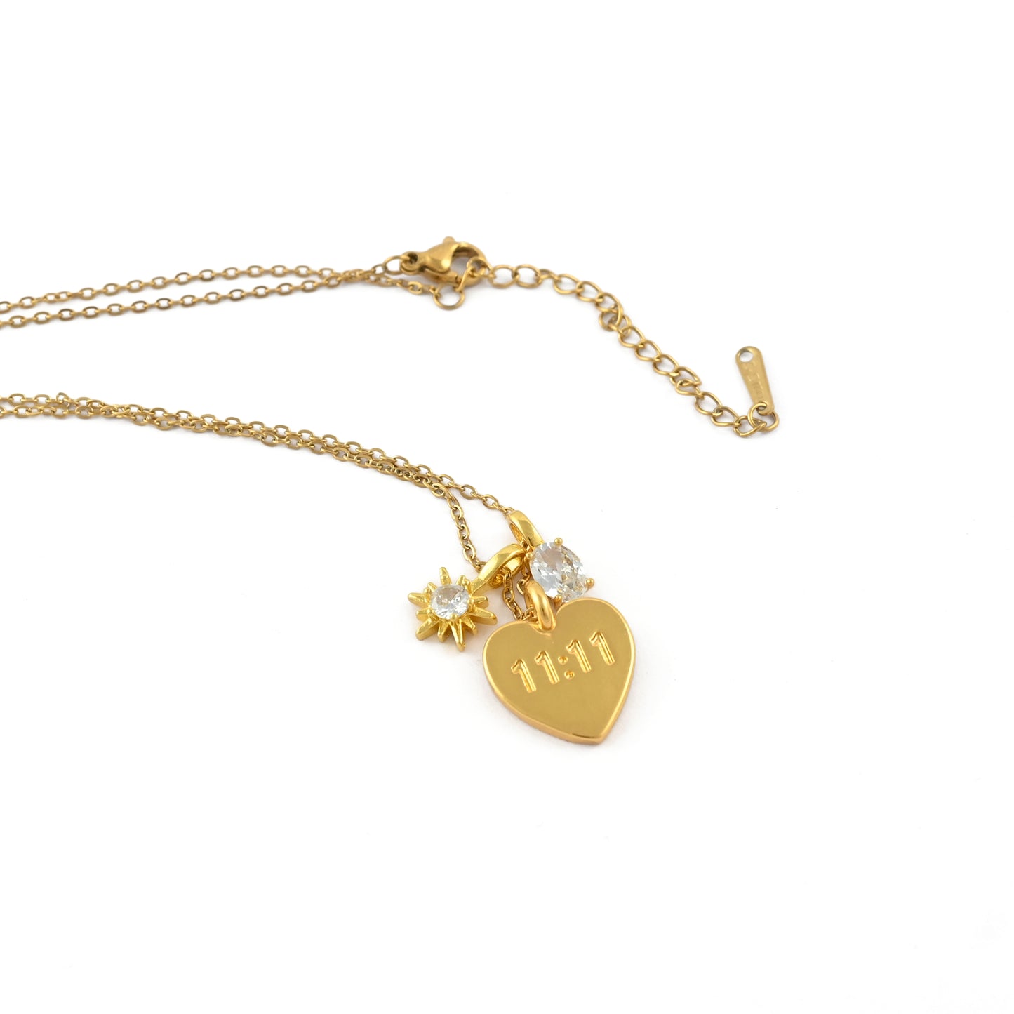 11:11 Heart Necklace