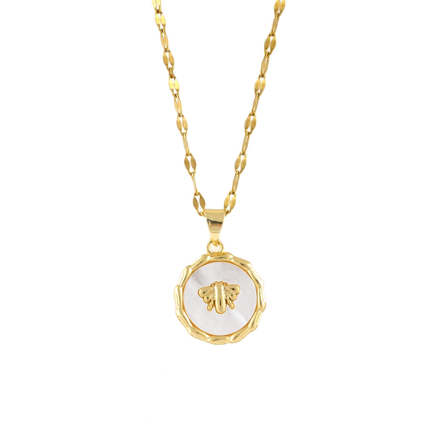 Queen Bee Medallion Necklace