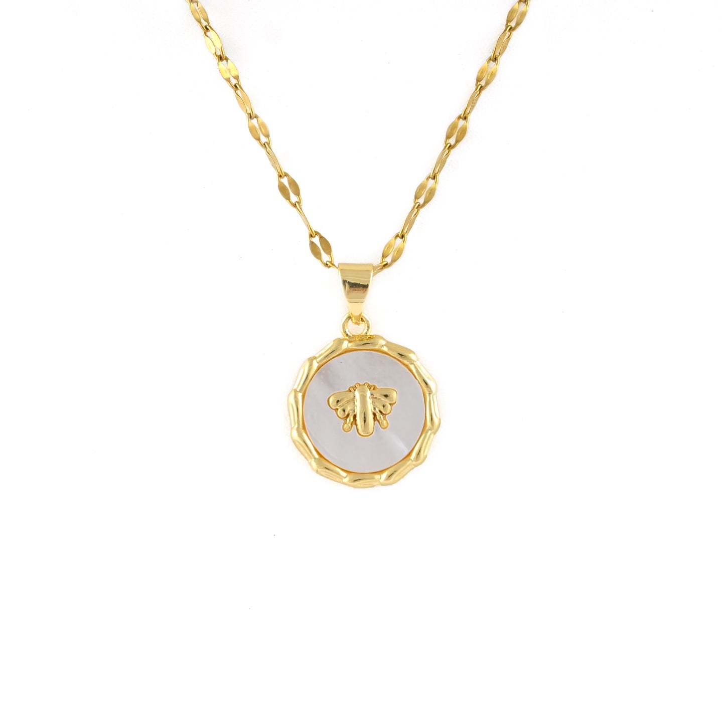 Queen Bee Medallion Necklace