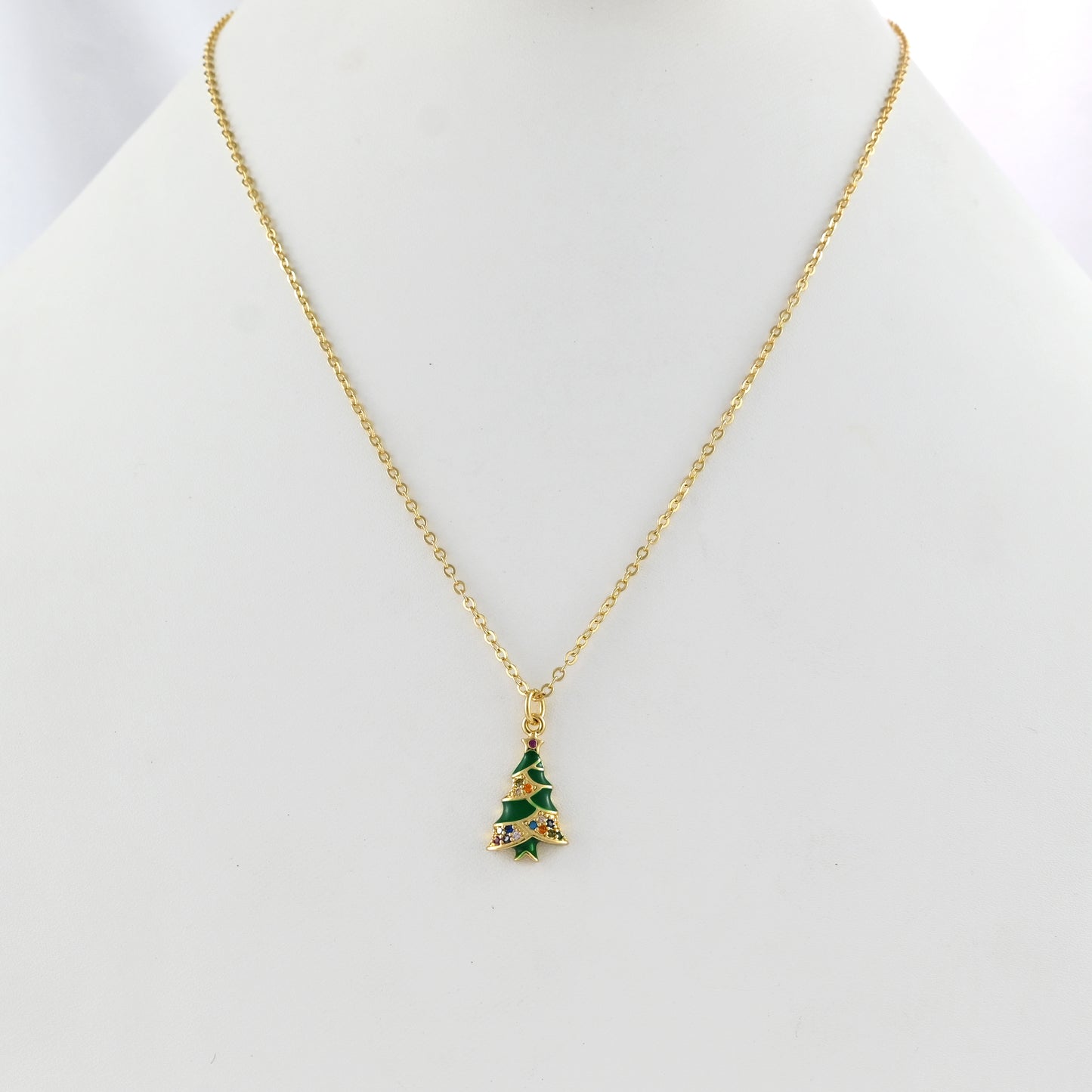Tinsel & Twinkle Tree Necklace