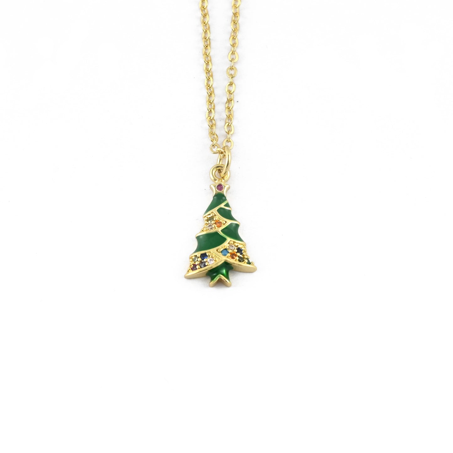 Tinsel & Twinkle Tree Necklace