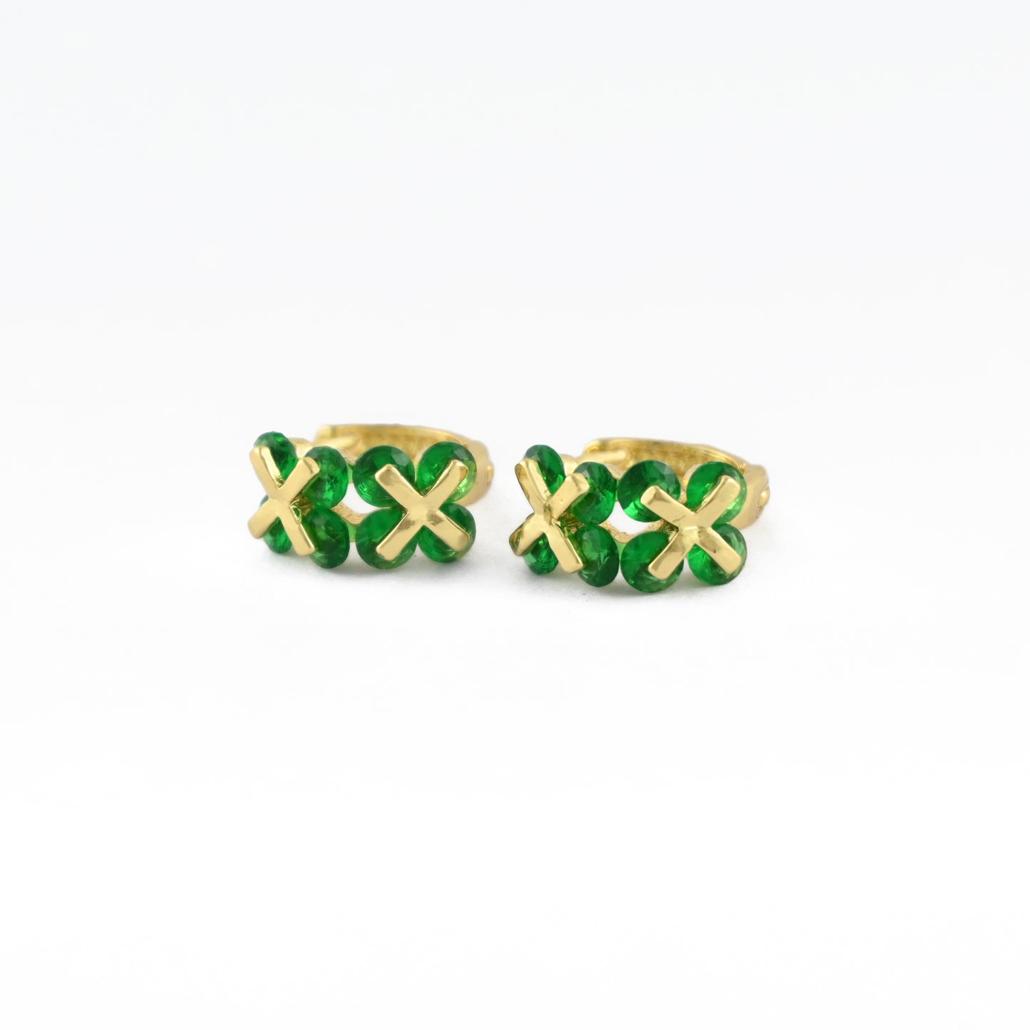 Clover Cascade Hoop Earrings