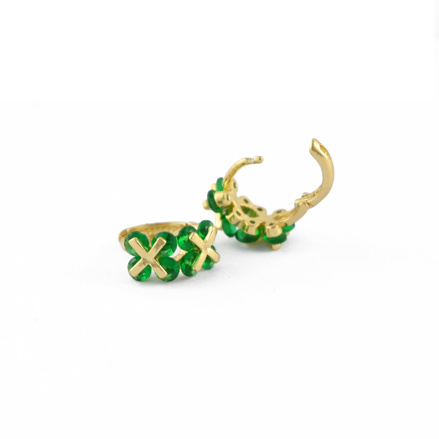 Clover Cascade Hoop Earrings