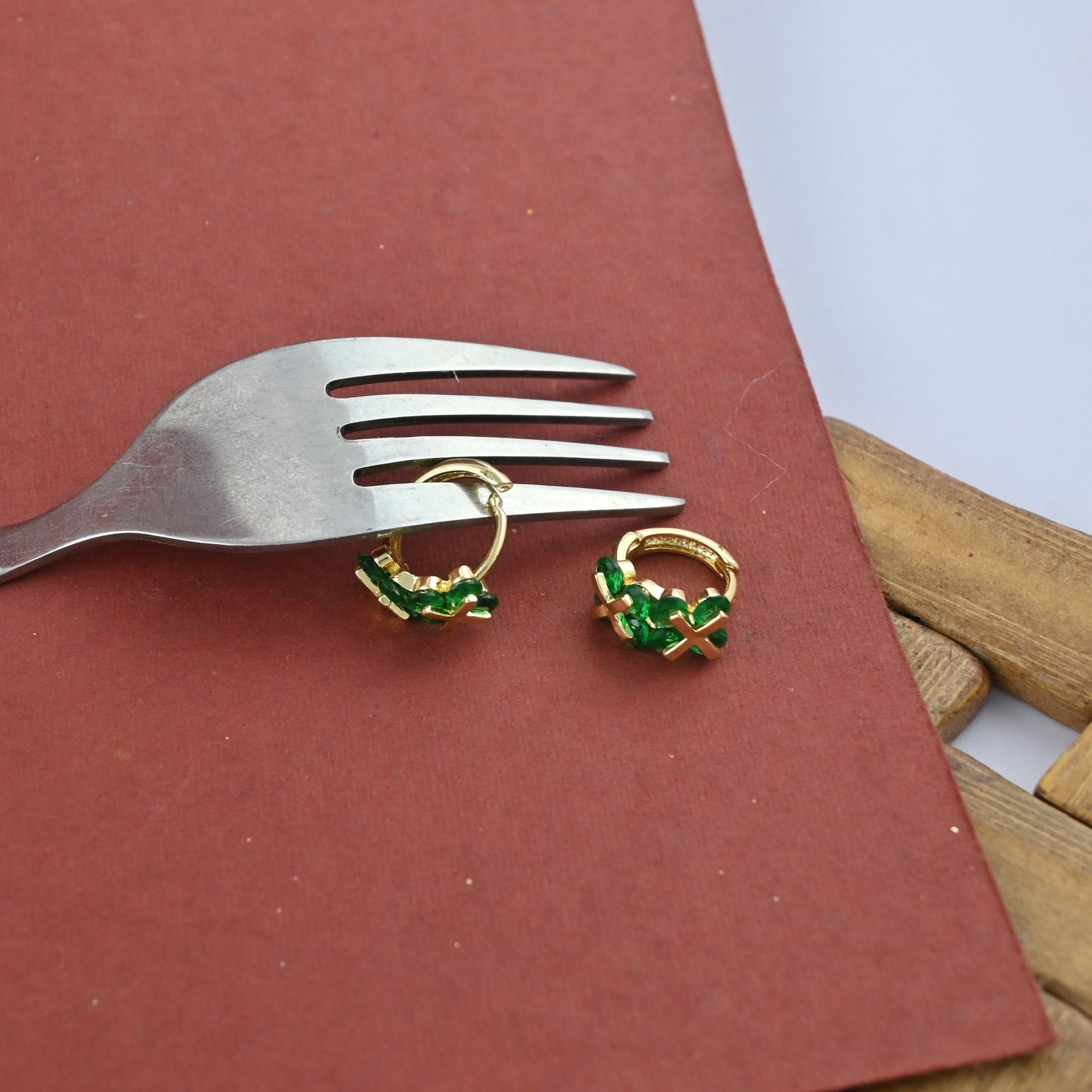Clover Cascade Hoop Earrings
