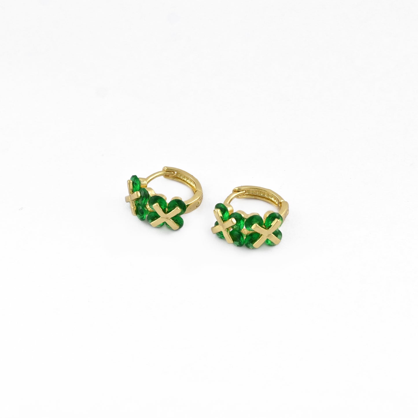 Clover Cascade Hoop Earrings