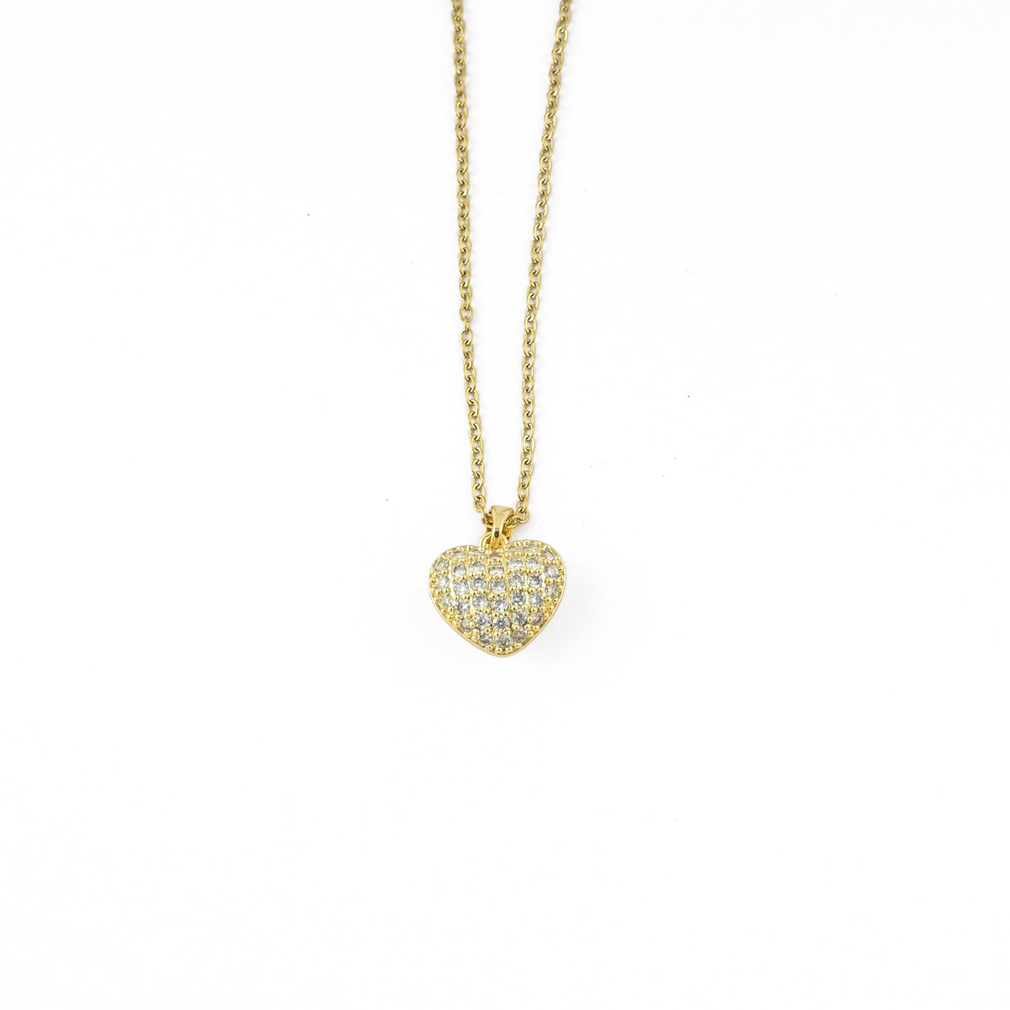 Sparkling Heart Reversible Necklace