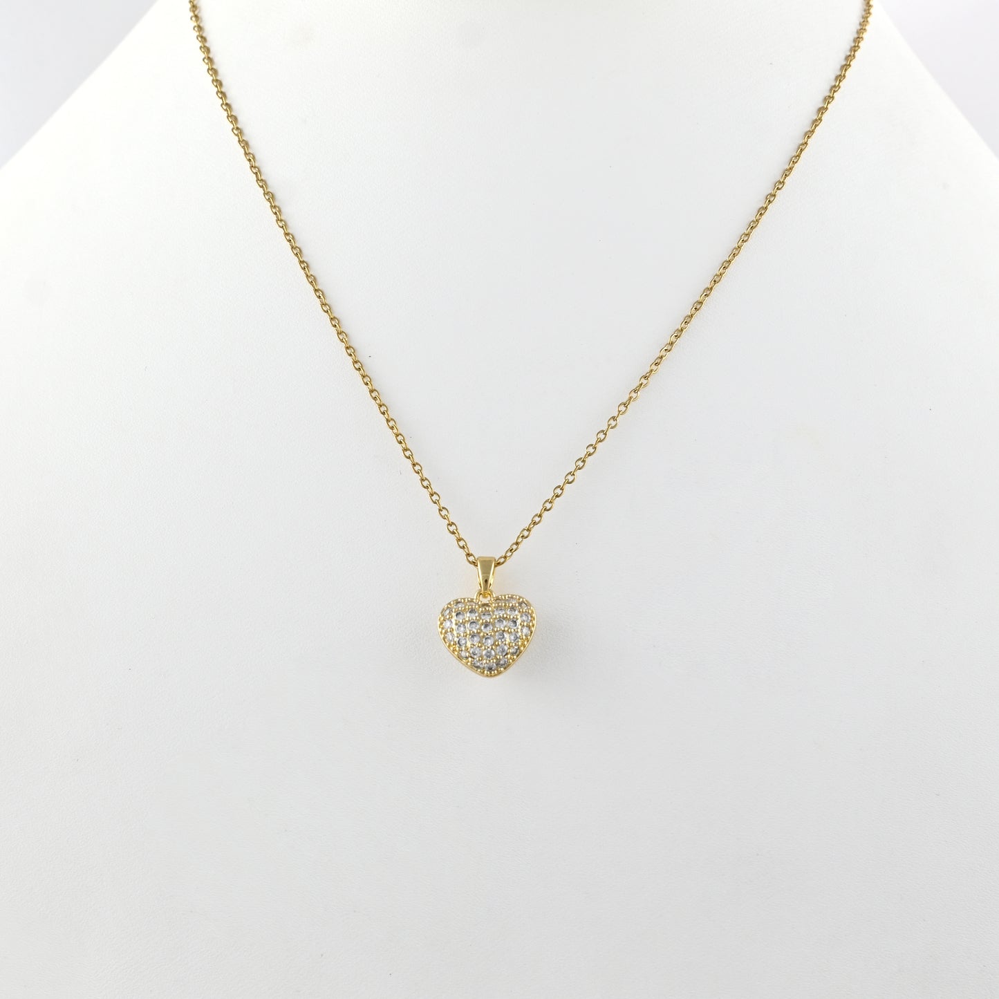 Sparkling Heart Reversible Necklace