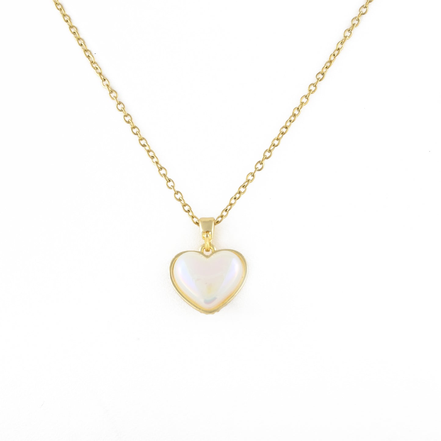 Sparkling Heart Reversible Necklace