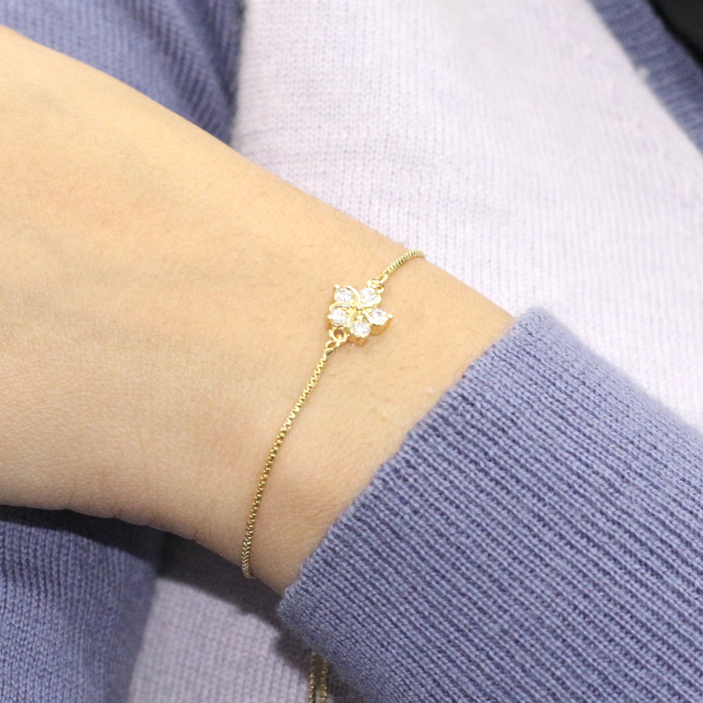 Floral Adjustable Bracelet