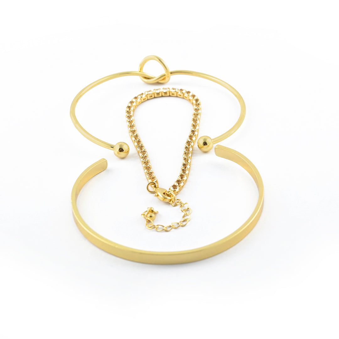 Gleam & Grace Trio Bracelet