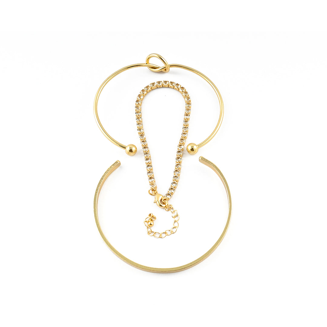 Gleam & Grace Trio Bracelet