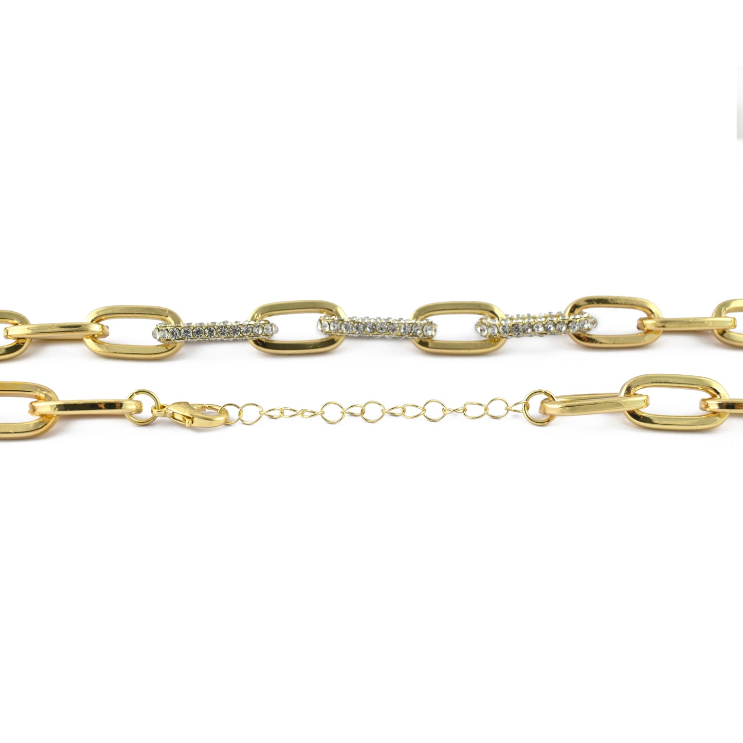 Gilded Glimmer Links Necklace