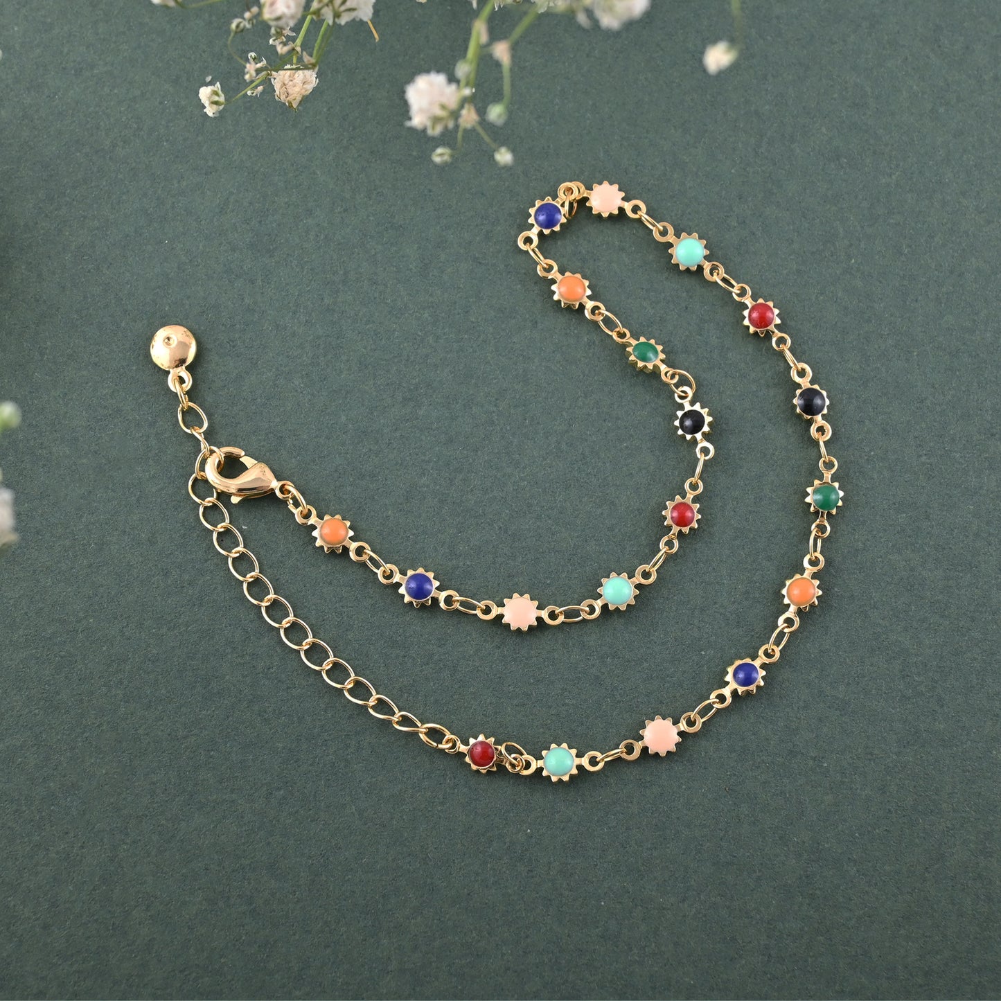 Rainbow Drift Anklet