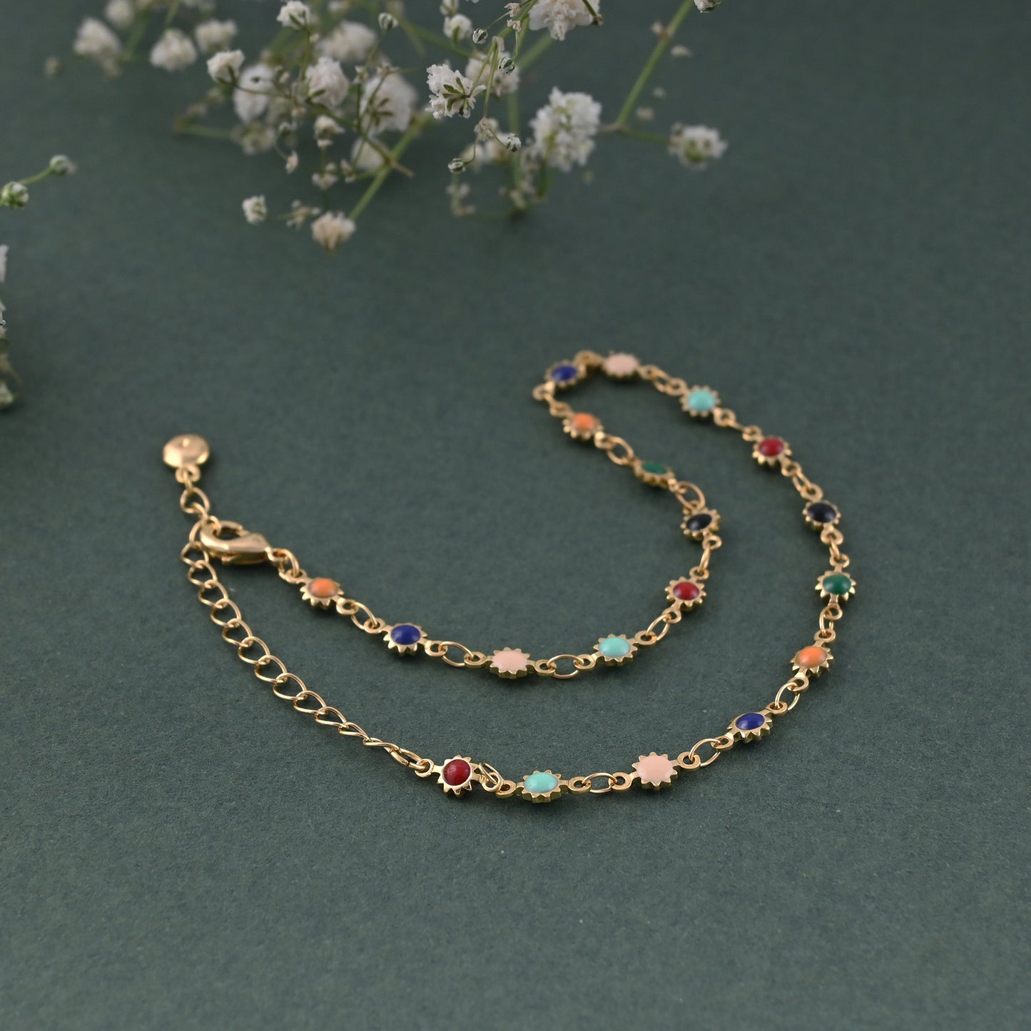 Rainbow Drift Anklet
