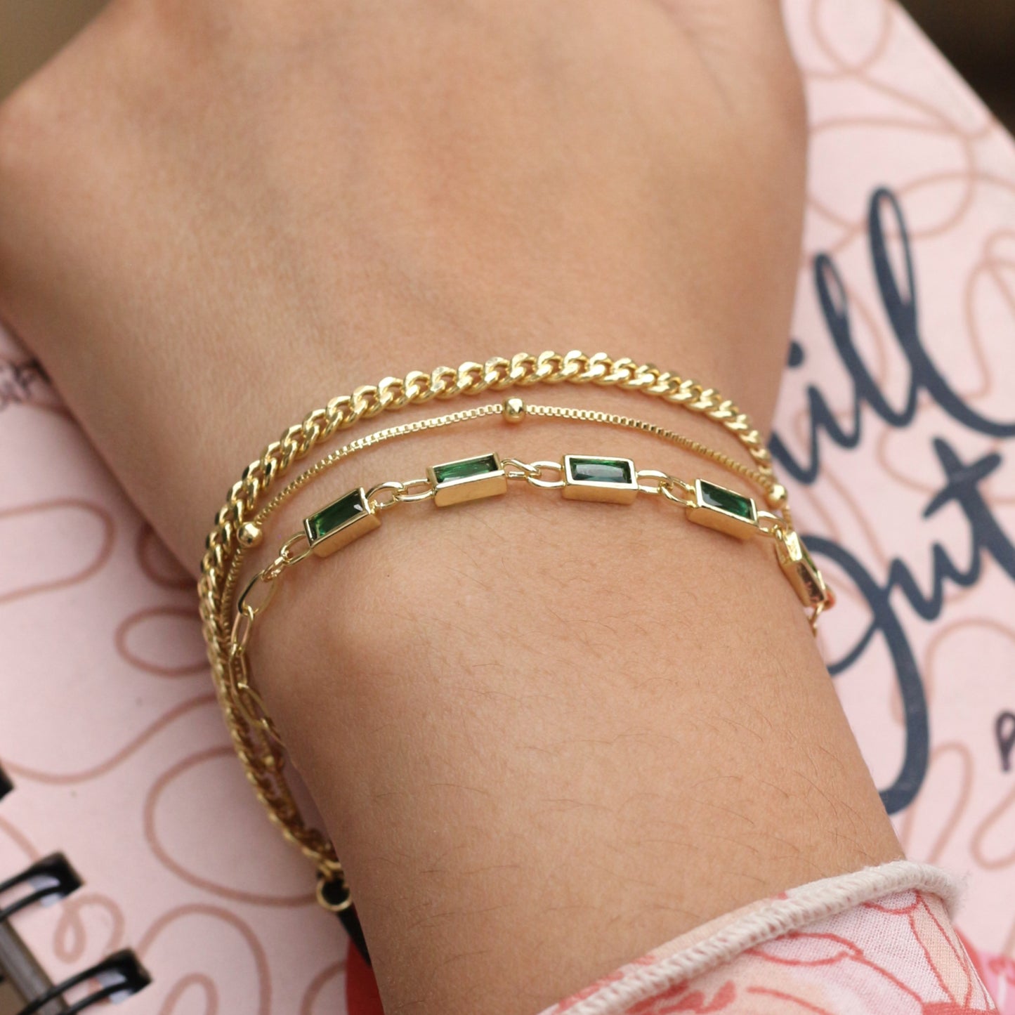 Gilded Garden Stack Bracelet