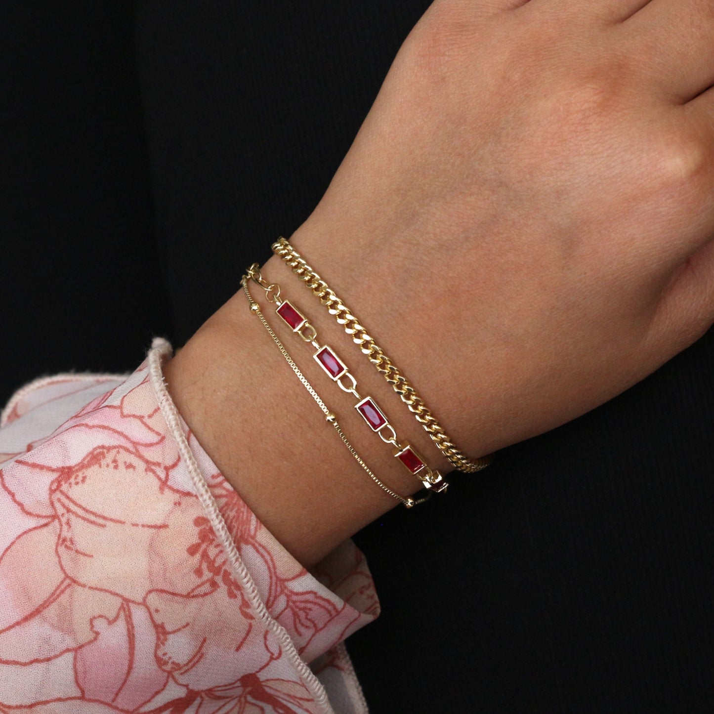 Gilded Garden Stack Bracelet