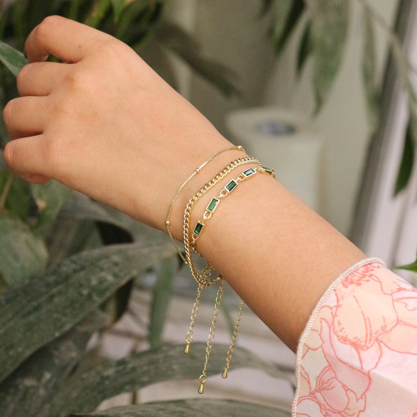 Gilded Garden Stack Bracelet