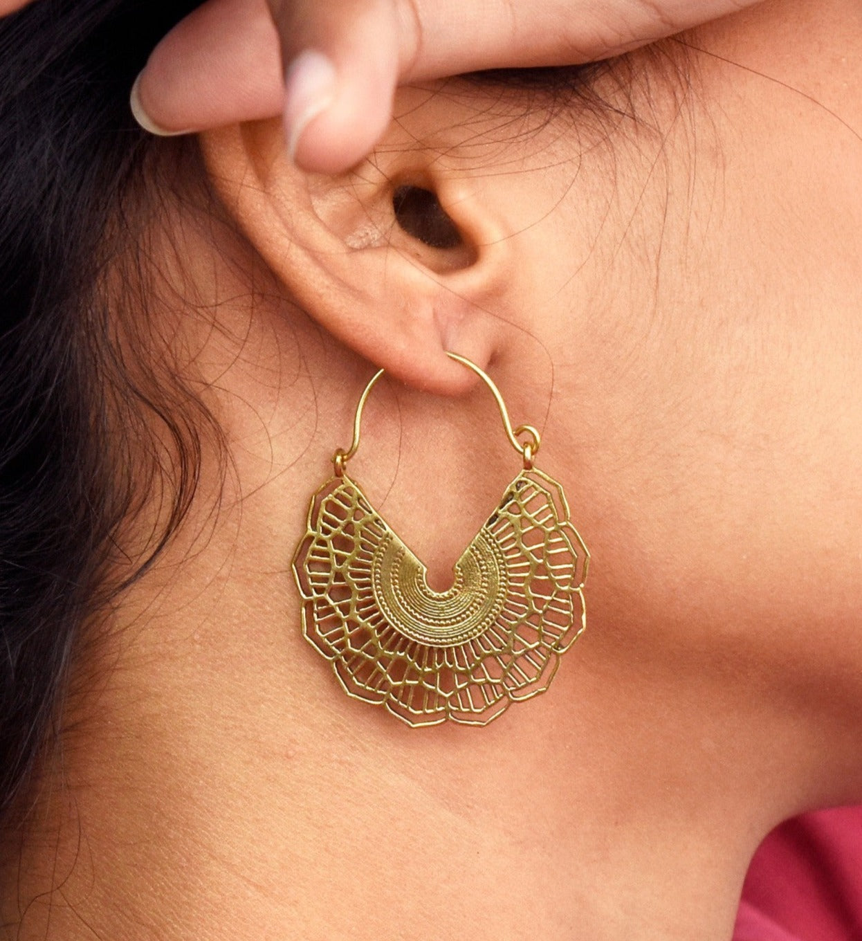 Complete My Flower Hoop Earrings