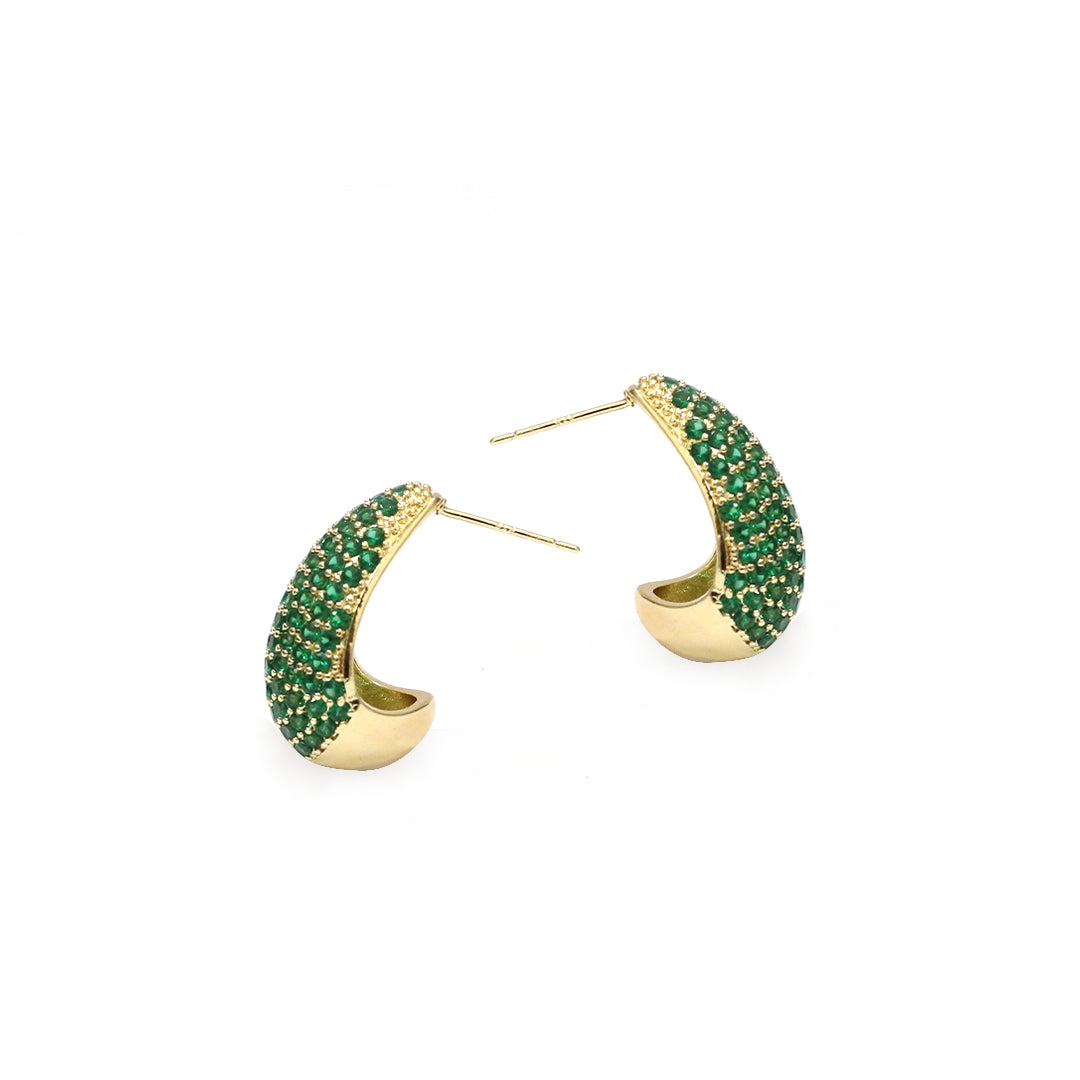 Emerald Elegance Stud Earrings