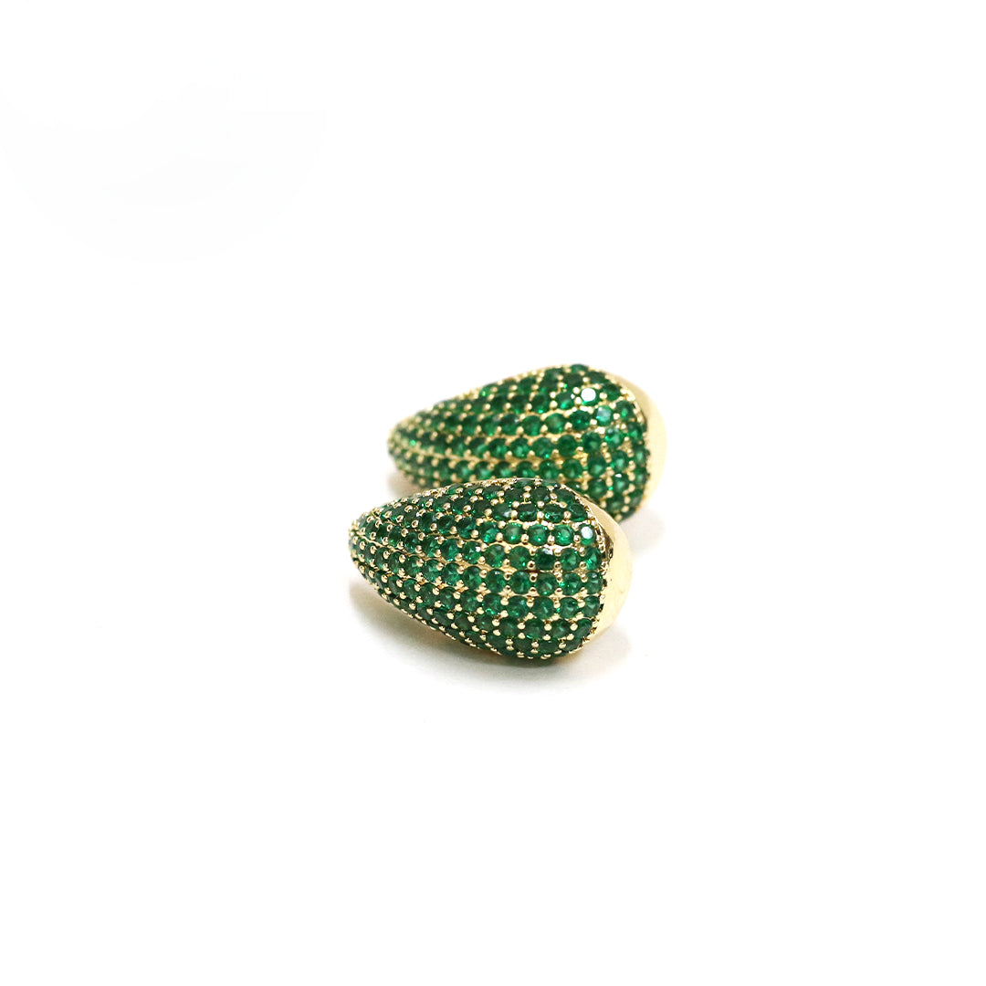 Emerald Elegance Stud Earrings
