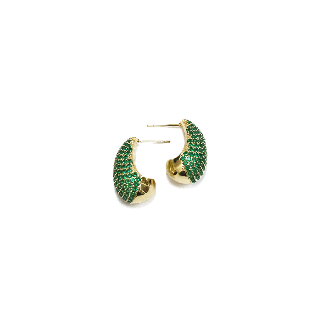 Emerald Elegance Stud Earrings