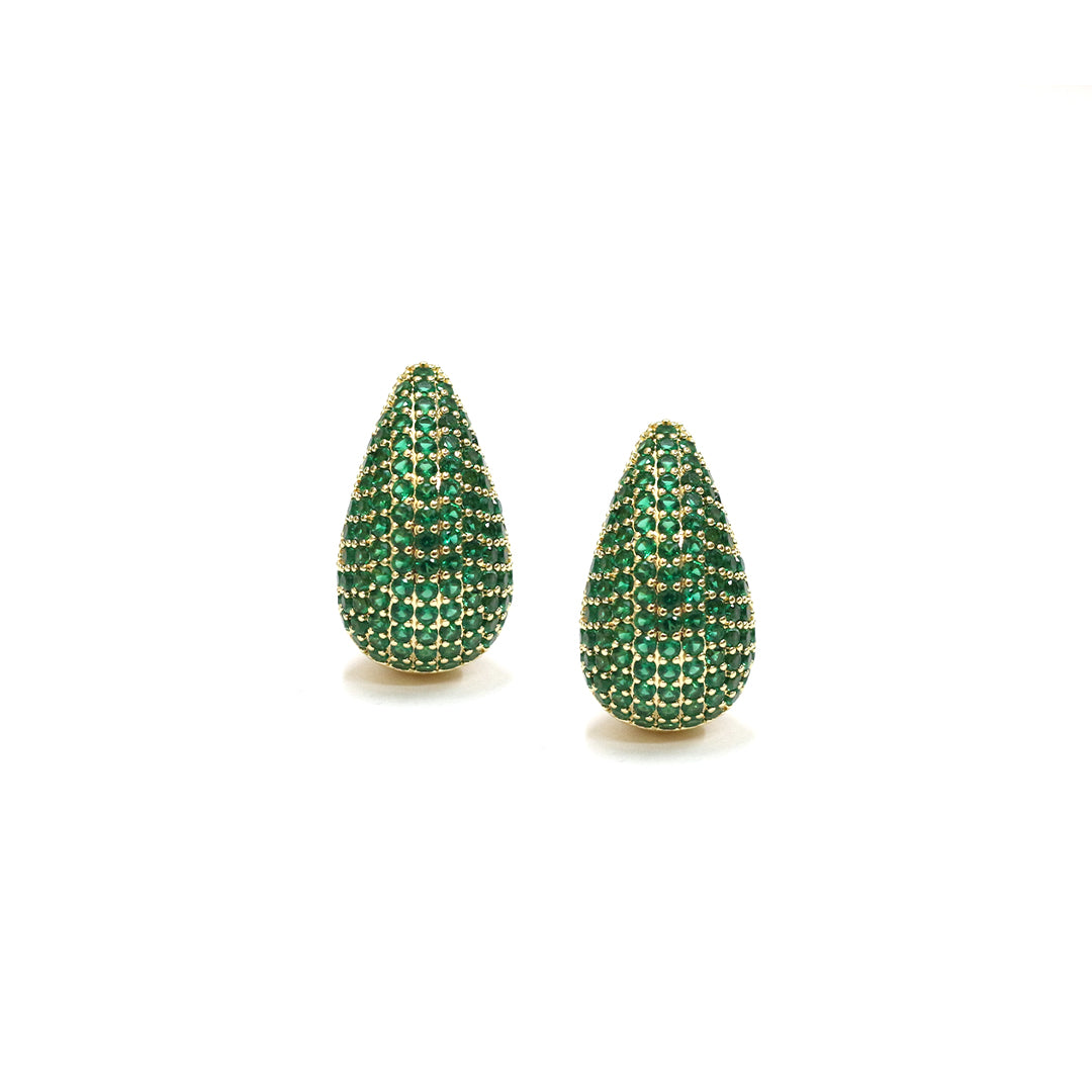 Emerald Elegance Stud Earrings