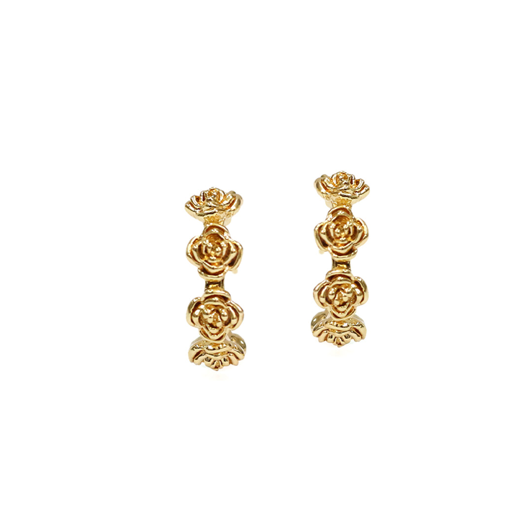 Flower Trail Hoops Earrings